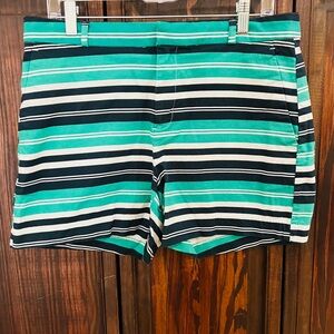 Banana Republic Striped woman’s Shorts‎ - Green blue 10